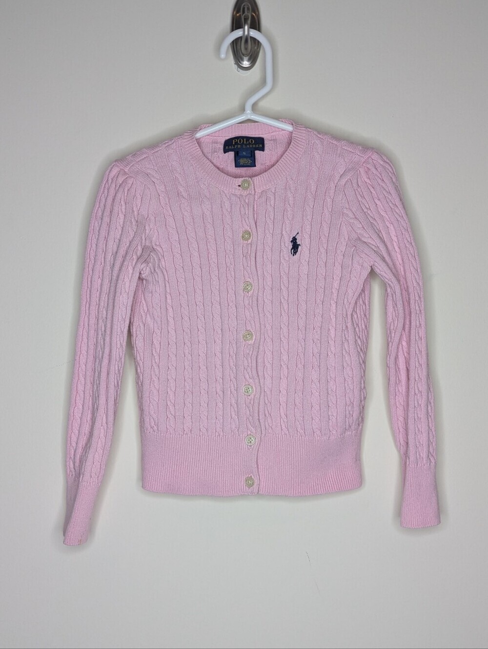 Polo Ralph Lauren Pink Cable Knit Sweater 5